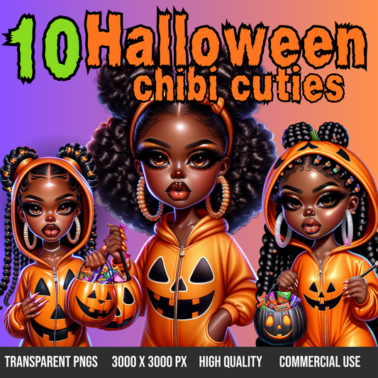 Halloween Cuties PNG Bundle
