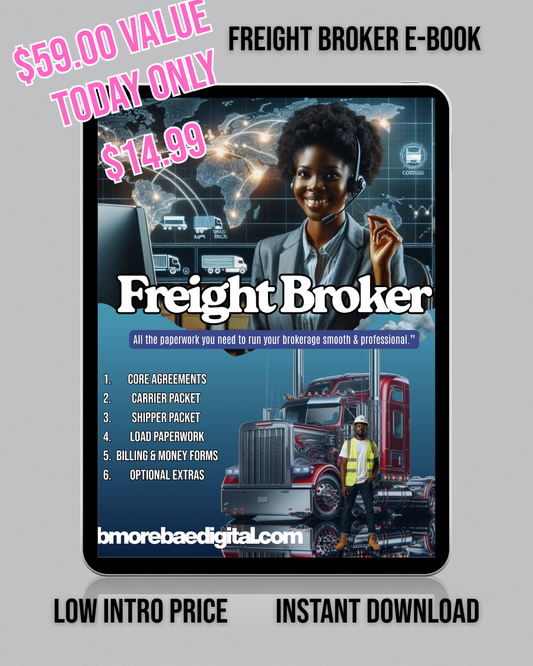 Freight Broker Starter Pack β Complete Paperwork & Templates Bundle