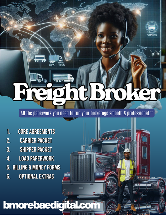 Freight Broker Starter Pack β Complete Paperwork & Templates Bundle
