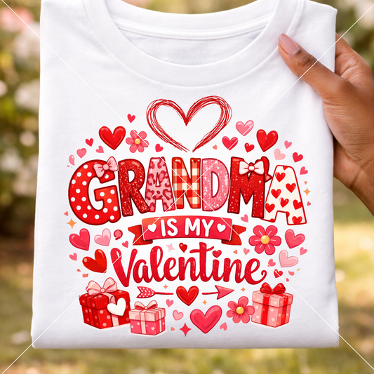 Grandma Is My Valentine β Valentineβs Day Digital Design
