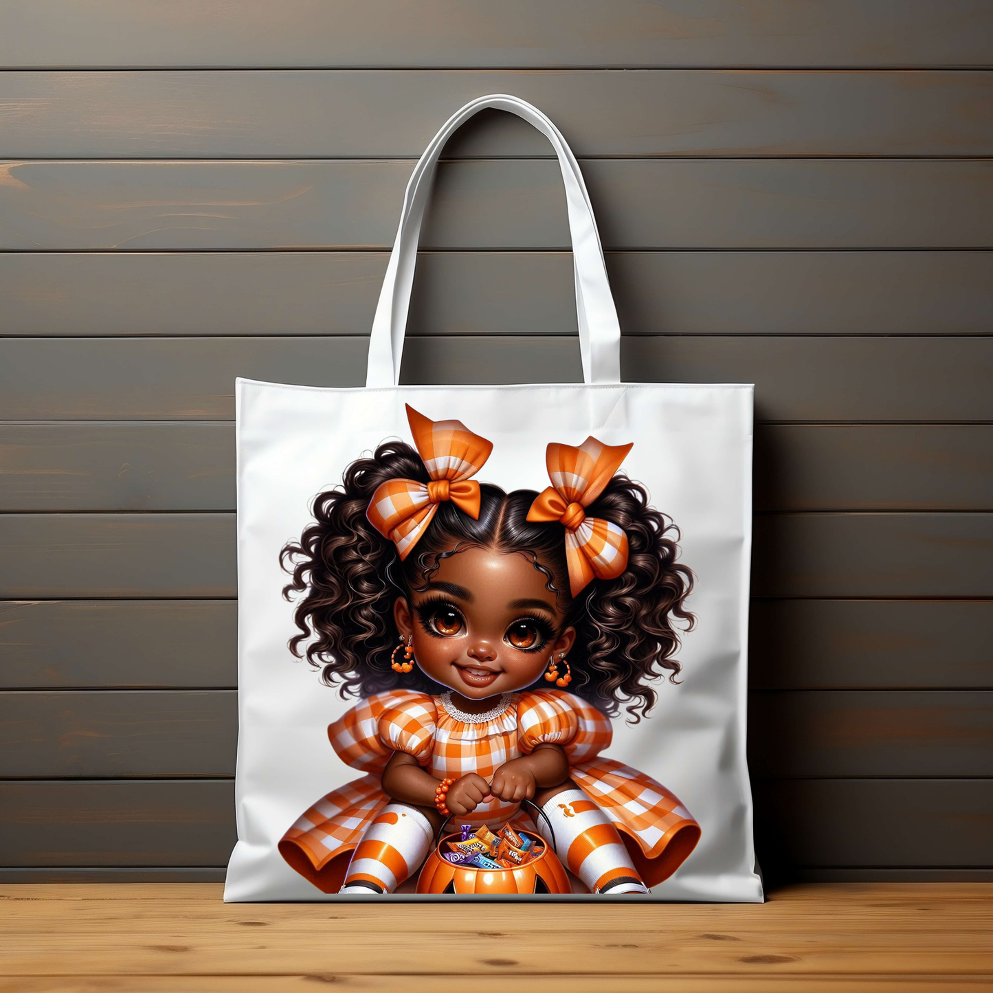 Black Girl Halloween Cuties Clipart