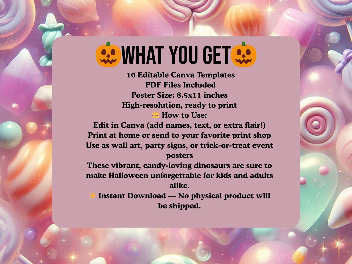 Black Girl Halloween Unicorn Princess Canva Templates
