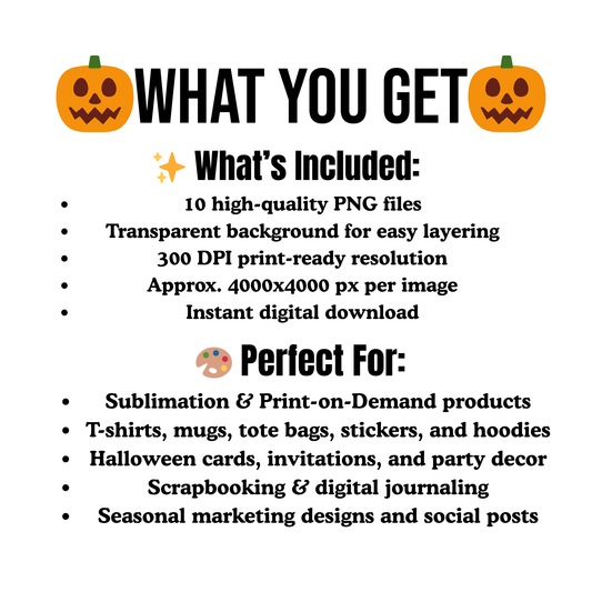 Halloween Cutest Ghost PNG Bundle