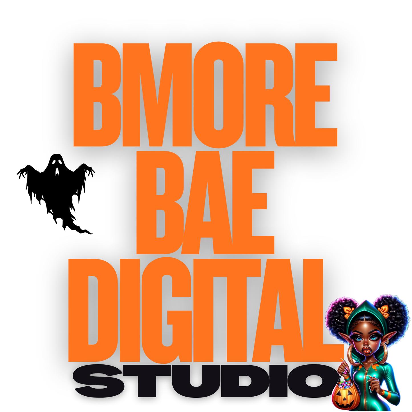 Halloween Cutest Ghost PNG Bundle
