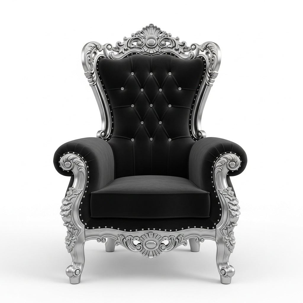 Luxury Baroque Chair Bundle | Ornate Throne Chair Clipart (15 Images)