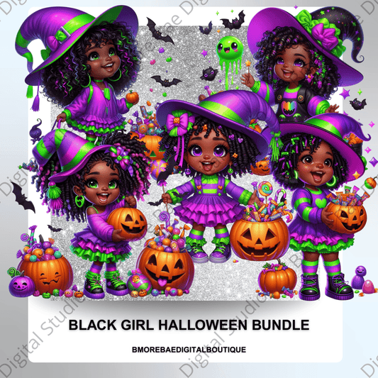 Black Girl Halloween Bundle - Bmore Bae Digital Boutique