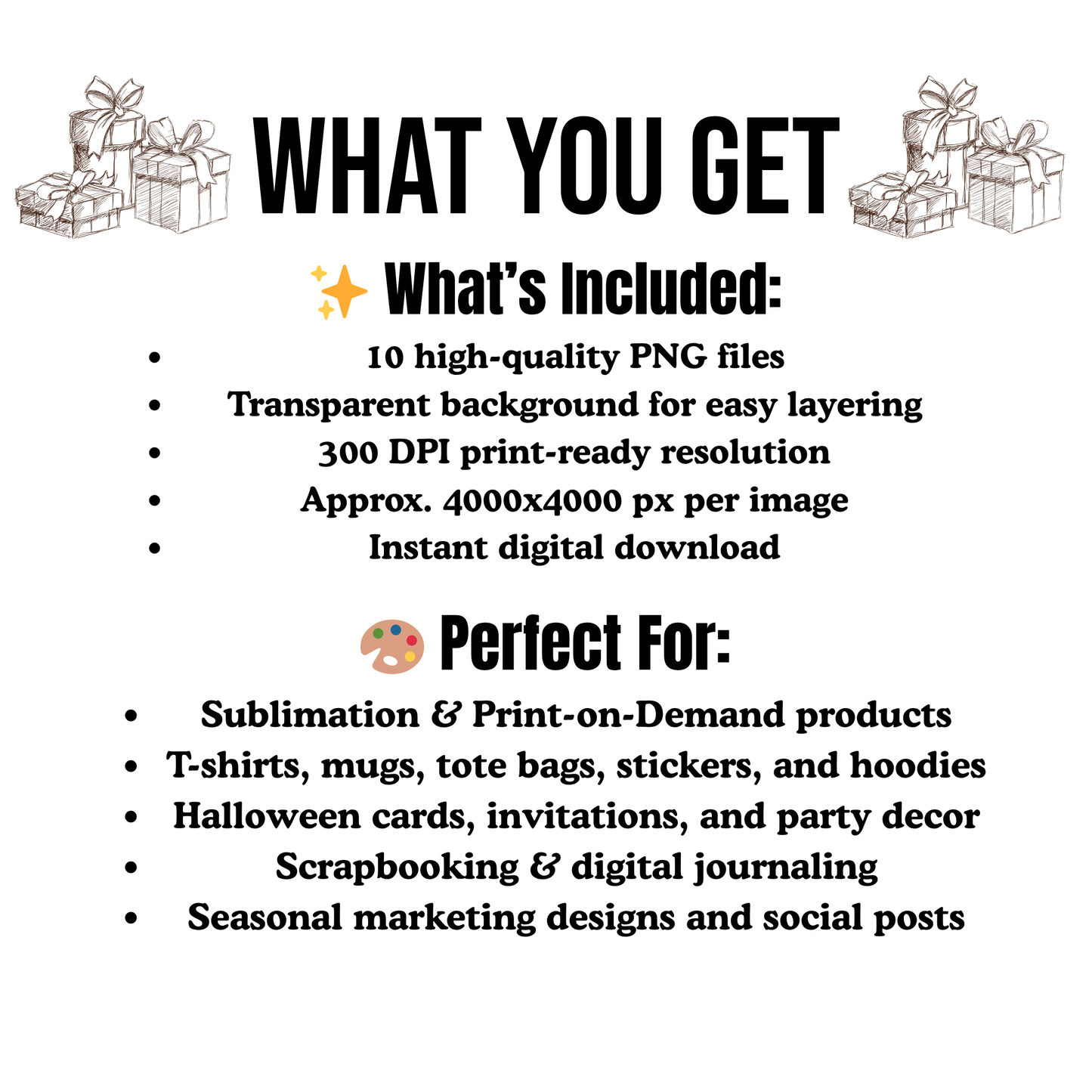 Santa Gifts Bundle|Christmas Clipart