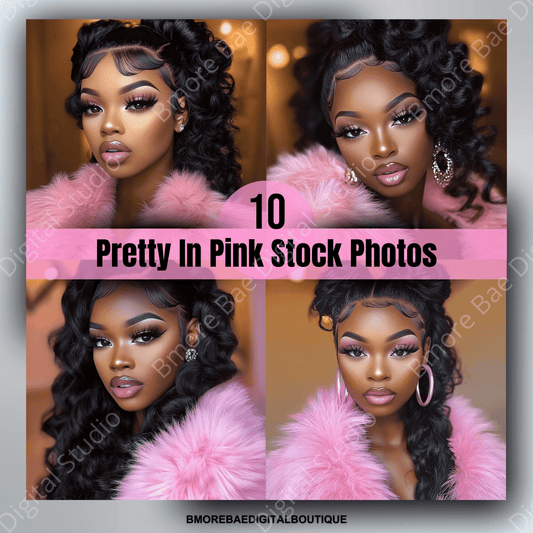 Pretty in Pink Stock Photos | 10 High - Quality Glam Digital Images - Bmore Bae Digital Boutique