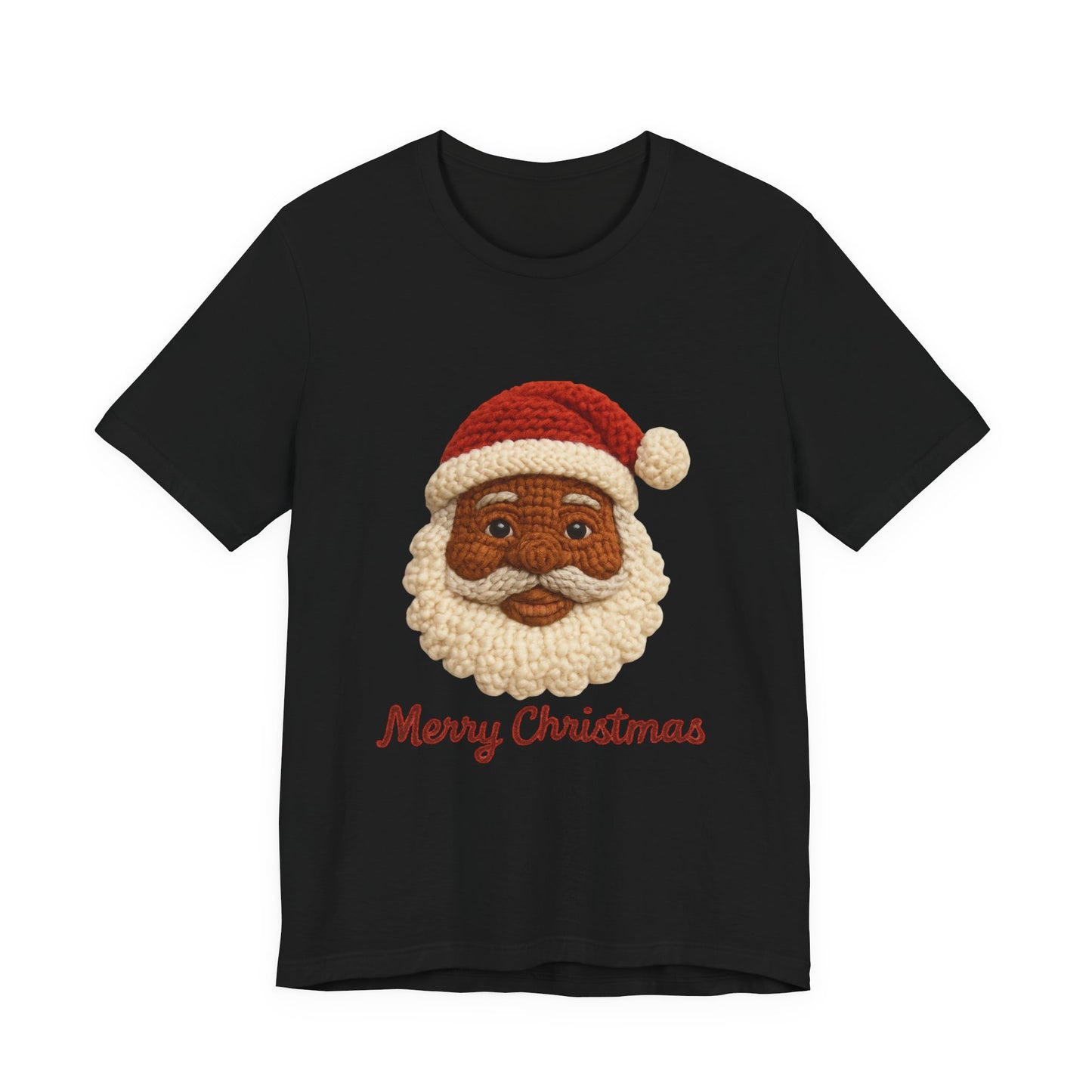 Black Santa Claus Merry Christmas Tee – Holiday Christmas T‑Shirt