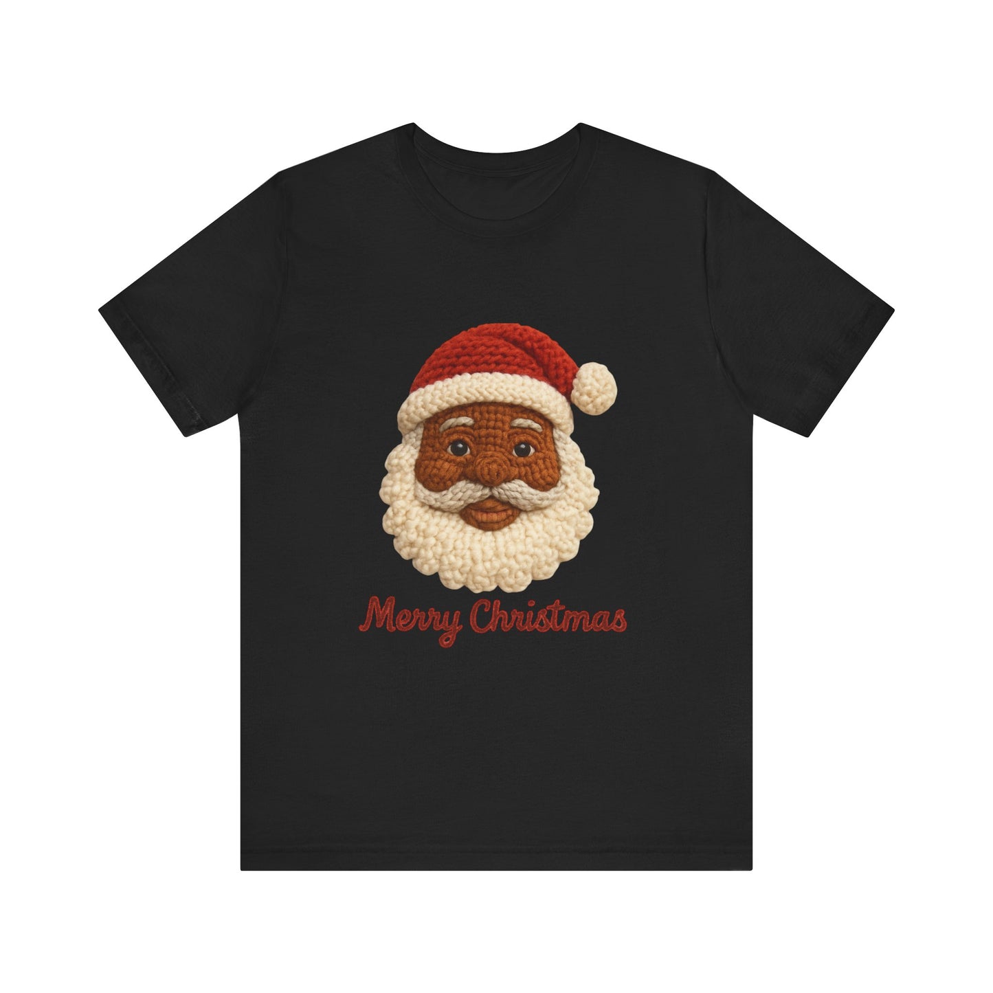 Black Santa Claus Merry Christmas Tee – Holiday Christmas T‑Shirt