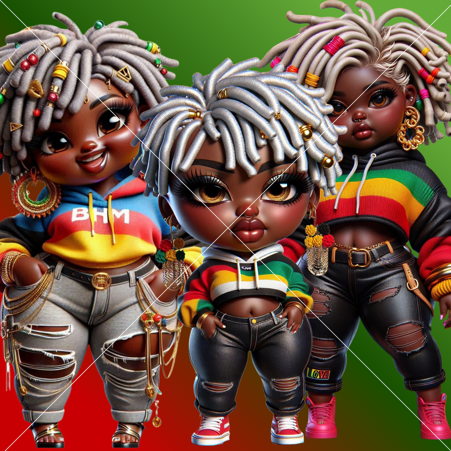 Black History Month Chibi Bundle