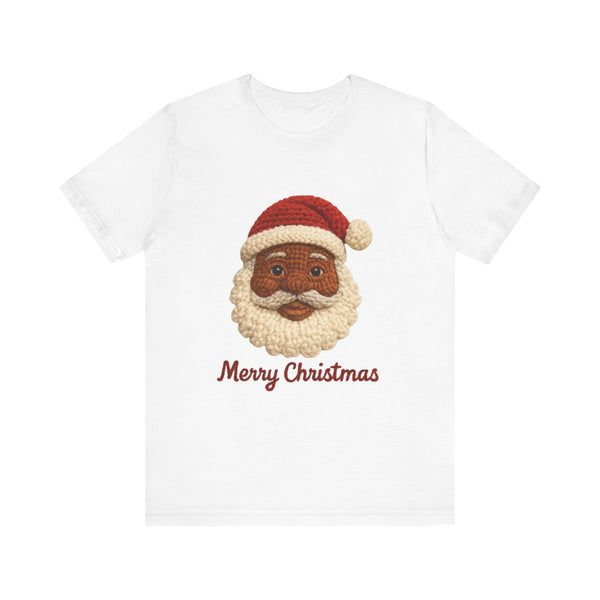 Black Santa Claus Merry Christmas Tee – Holiday Christmas T‑Shirt