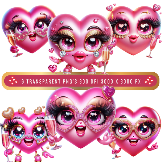 3D Valentine Heart Bundle