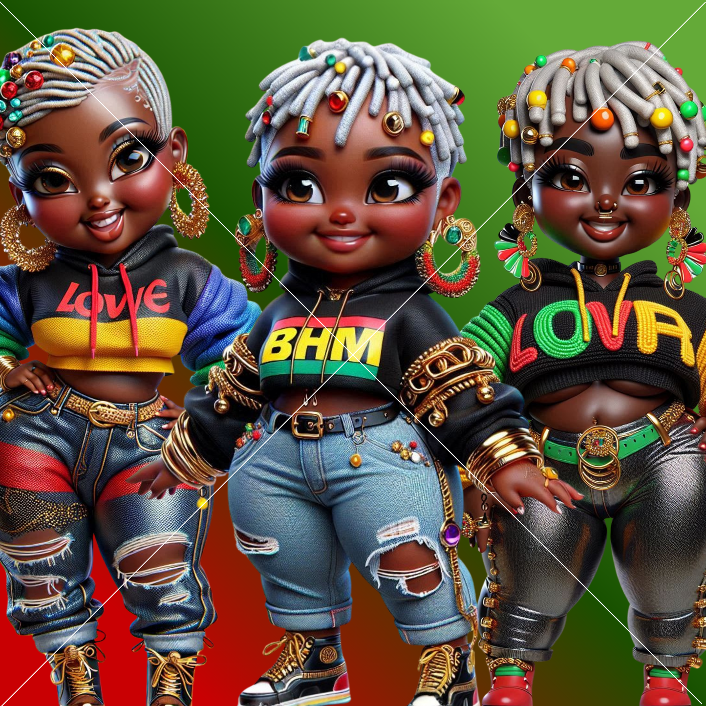 Black History Month Chibi Bundle