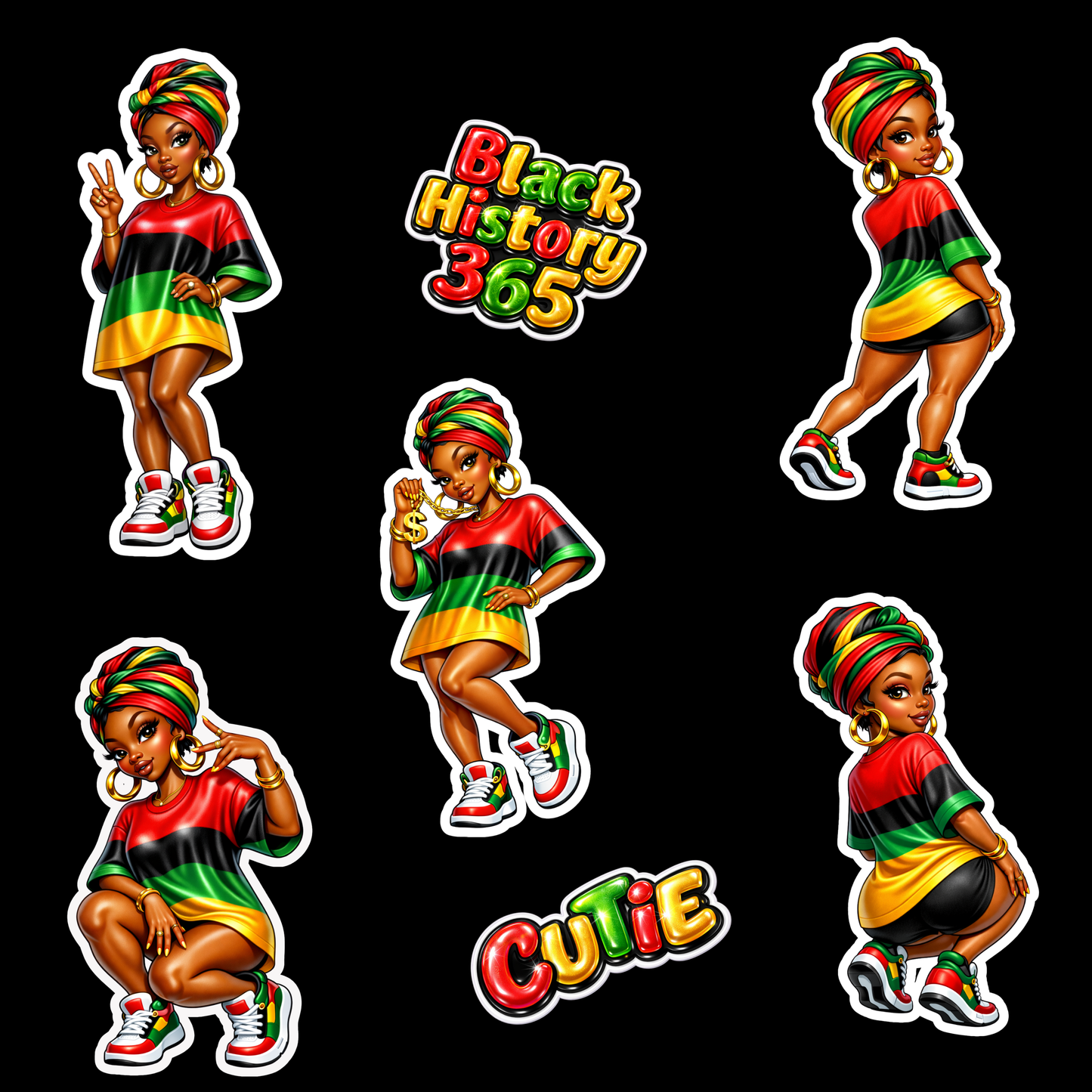 Black History Month ( DIGITAL) Sticker Pack