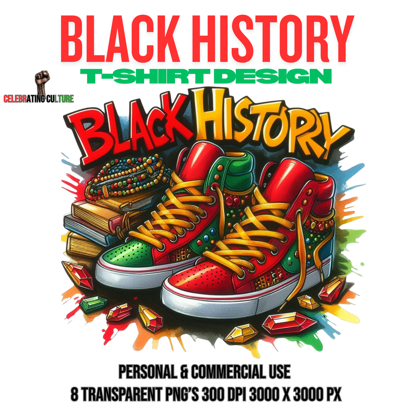 Black History – Sneaker Culture T-Shirt Design (Digital Download)