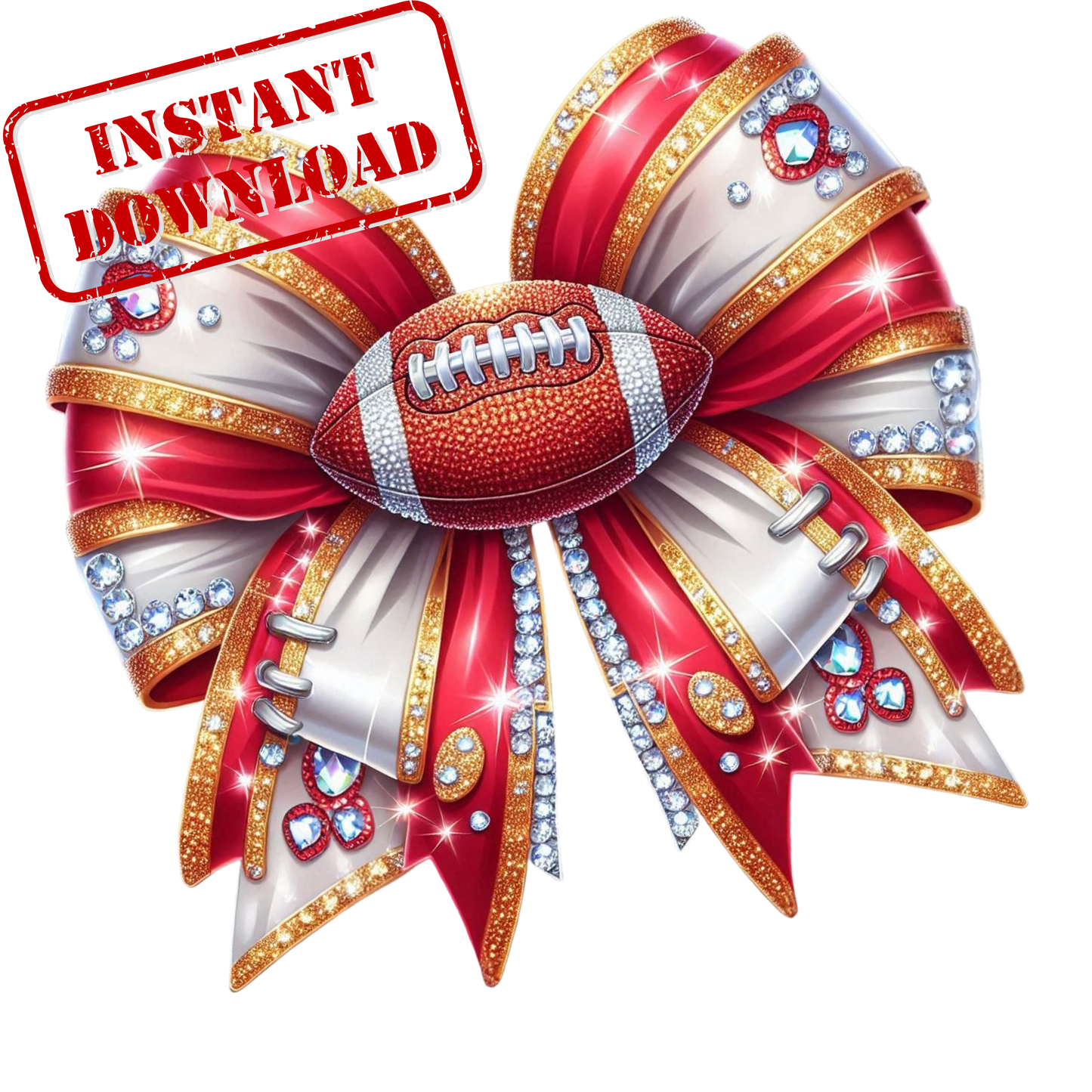 Brown and Orange | Cheer Bows Bundle | Football Cheer PNGs