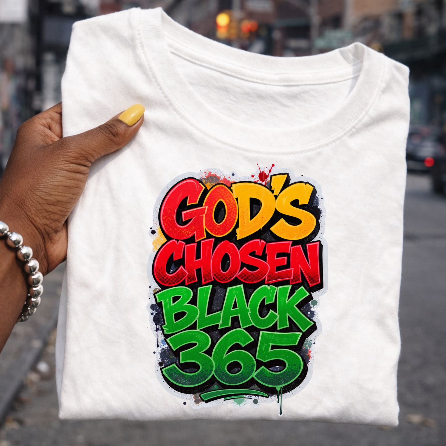 God’s Chosen Black 365 – T-Shirt Design (Digital Download)