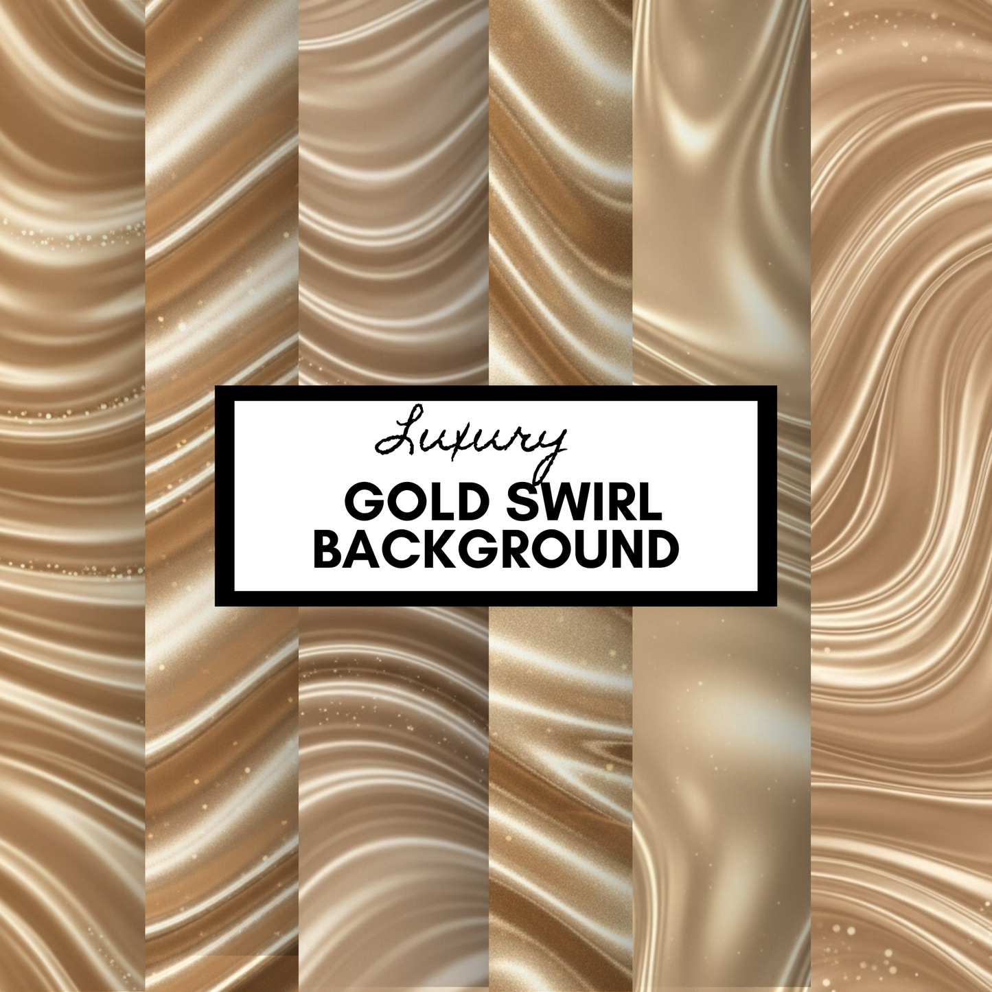 Luxury Gold Swirl Backgrounds | Digital Texture Bundle (6 Pack)