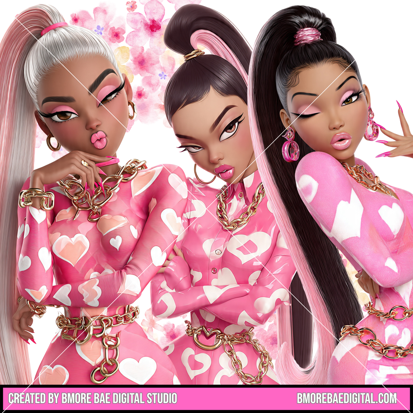 PINK BOSS ERA DIGITAL CLIPART SET