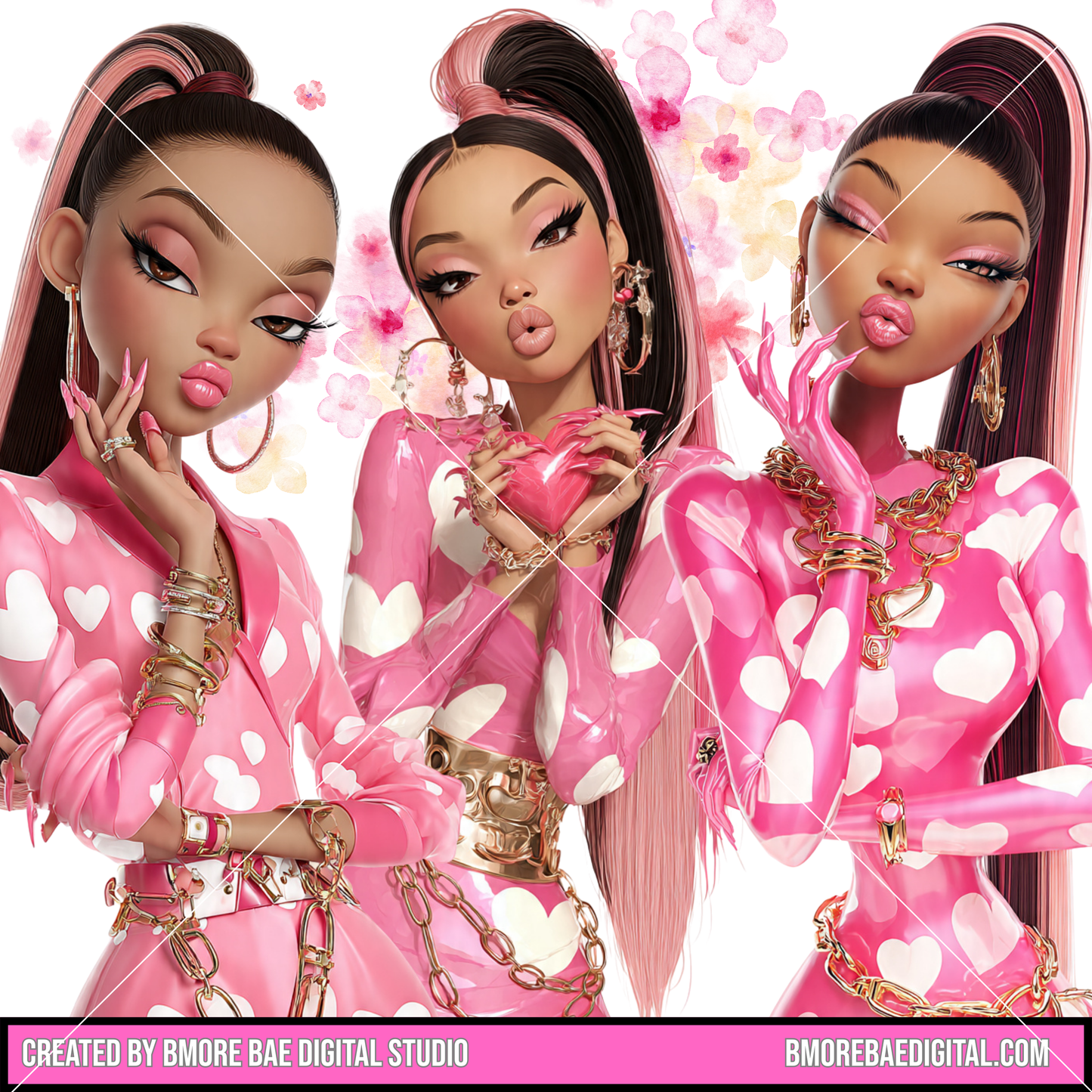 PINK BOSS ERA DIGITAL CLIPART SET