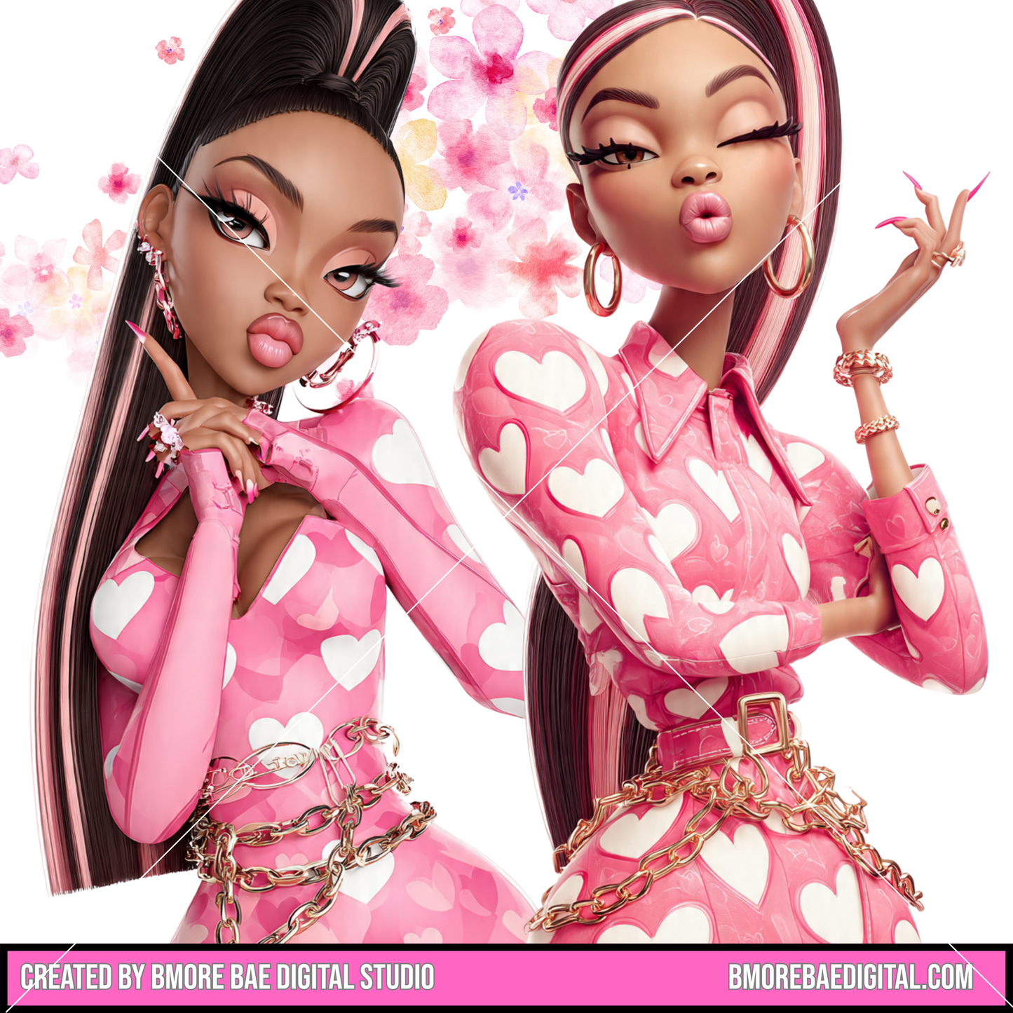 PINK BOSS ERA DIGITAL CLIPART SET