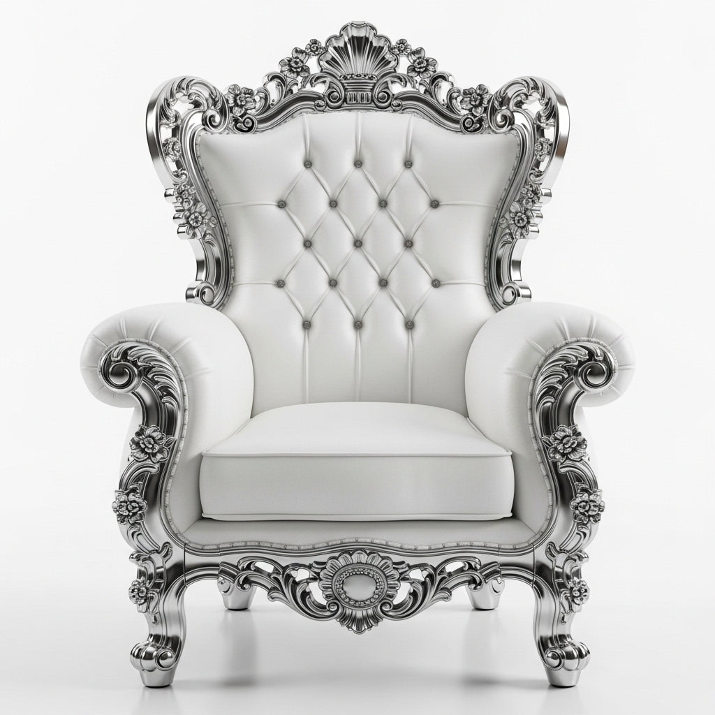 Luxury Baroque Chair Bundle | Ornate Throne Chair Clipart (15 Images)