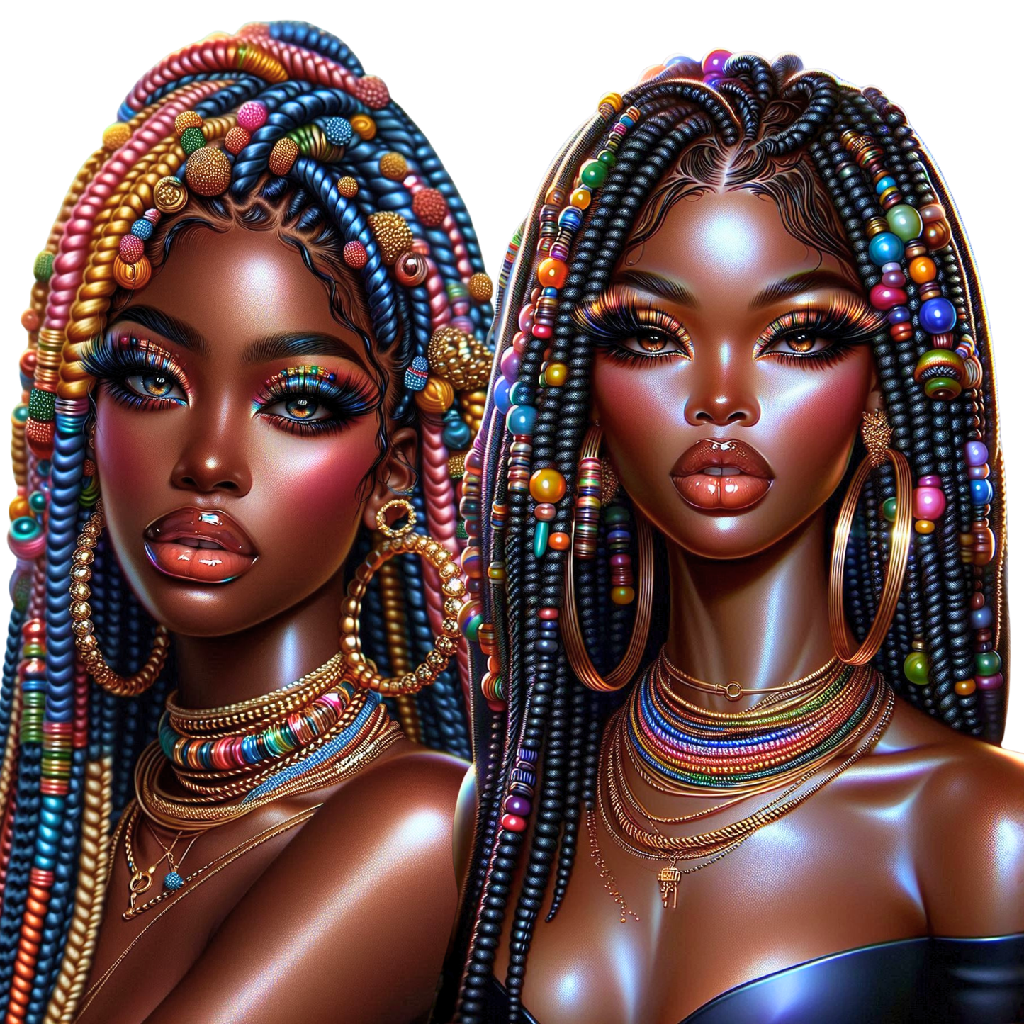 Beaded Baddies PNG Bundle