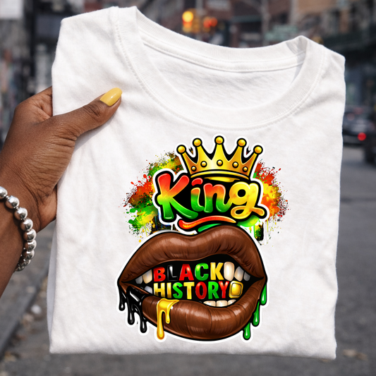 King – Black History T-Shirt Design (PNG)